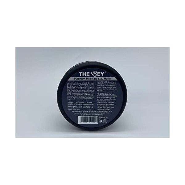 Barro Barbero Platinum Modeling Clay MATTE Argile naturelle de fixation pour coiffures