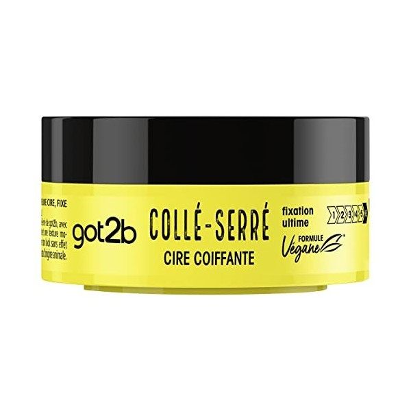 Schwarzkopf - Got2b - Cire Coiffante Fixante Cheveux - Fixation Ultime - Collé Serré - Sans Effet Carton - Utilisation sur Ch...