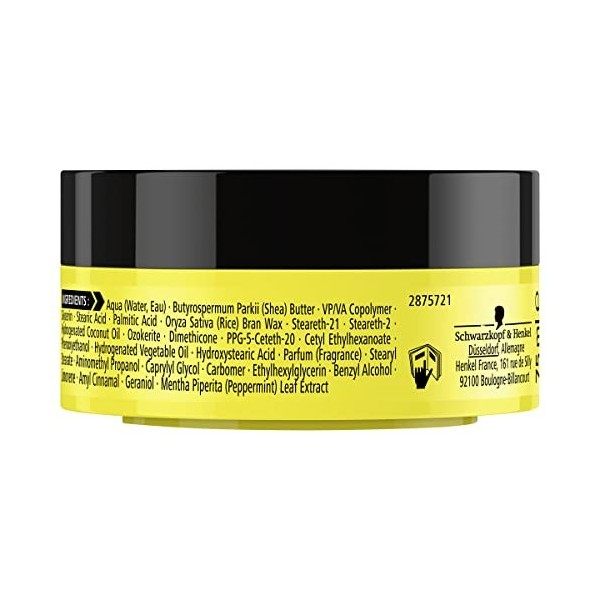 Schwarzkopf - Got2b - Cire Coiffante Fixante Cheveux - Fixation Ultime - Collé Serré - Sans Effet Carton - Utilisation sur Ch...