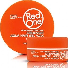 RedOne Coiffage Aqua Wax Orange 150 ml | Contrôle des bords | Ultra-tenue | Cire Gelée | Cire capillaire pour hommes et femme...