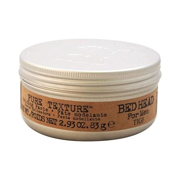 Bed Head for Men by TIGI Pure Texture, Cire Modelante Texturée pour Cheveux Homme à Fixation Fort 83 g Cires coiffantes