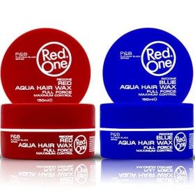 RedOne Cire Aquatique Coiffante Rouge & Bleu 150 ml | Contrôle des bords | Cire de gel pour les cheveux | Ultra-tenue | Parfu...