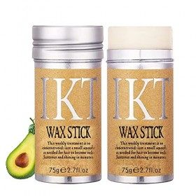 Bâton de pommade capillaire, Cire à coiffer, Wax Stick 2,7Oz 75g,Bâton de cire pour perruques de cheveux lisse de contrôle de...