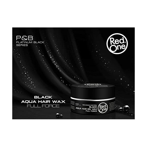 Redone Cire Aquatique Coiffante Noir 150 ML | Maintien supplémentaire | pour Hommes et Femmes | Aspect Brillant Longue durée ...
