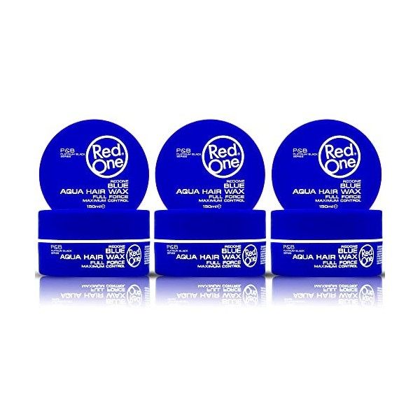 Redone Cire Aquatique Coiffante Bleu 150 ml | Forte Tenue l | Cire de gel pour les cheveux | Ultra-tenue | Cire capillaire po...