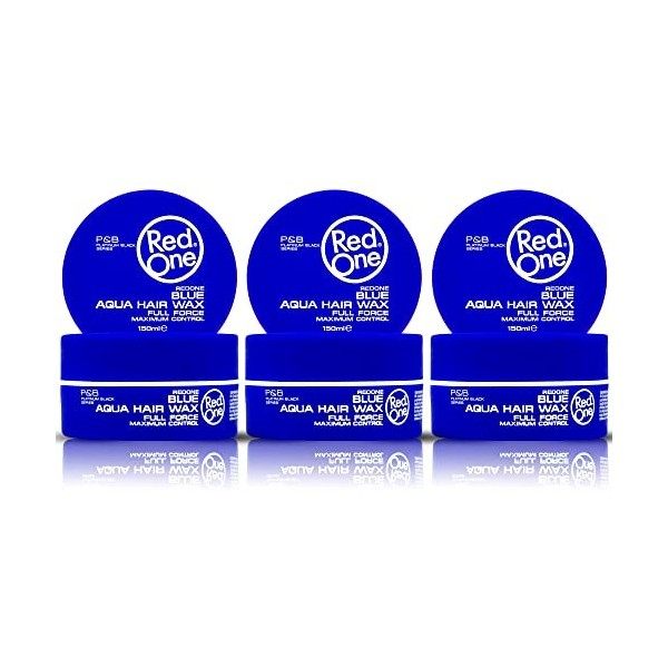 Redone Cire Aquatique Coiffante Bleu 150 ml | Forte Tenue l | Cire de gel pour les cheveux | Ultra-tenue | Cire capillaire po