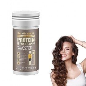 Bâton de Cire pour Cheveux, Wax Stick pour Cheveux, Bâton de Pommade Capillaire, Bâton de Cire Coiffante, Cire de Finition po...