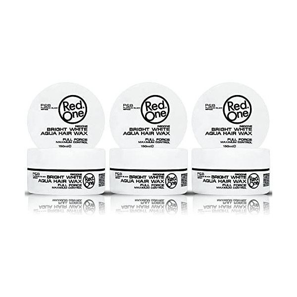 RedOne Cire Aquatique Coiffante Blanc 150 ml | Fournit lisse | Ultra-tenue | Gel Cire | Parfum de pêche | Contrôle Maximum | ...