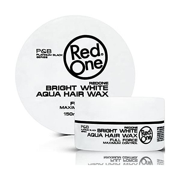 RedOne Cire Aquatique Coiffante Blanc 150 ml | Fournit lisse | Ultra-tenue | Gel Cire | Parfum de pêche | Contrôle Maximum | ...
