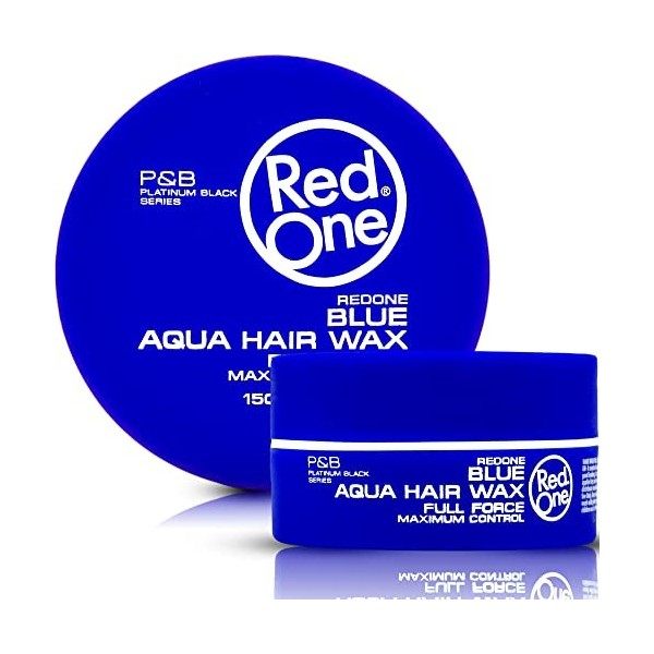 Redone Cire Aquatique Coiffante Bleu 150 ml | Forte Tenue l | Ultra-tenue | Pour Hommes et Femmes | Parfum Bubblegum | Contrô