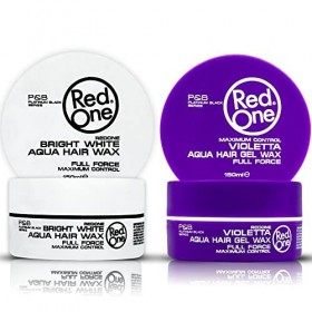 Redone Coiffure Cire Capillaire Aqua Bright White & Violetta 150ml | Force Totale | Contrôle Maximum | Sans Brillance | Cire ...
