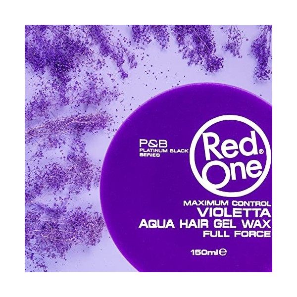 Redone Coiffure Cire Capillaire Aqua Bright White & Violetta 150ml | Force Totale | Contrôle Maximum | Sans Brillance | Cire 