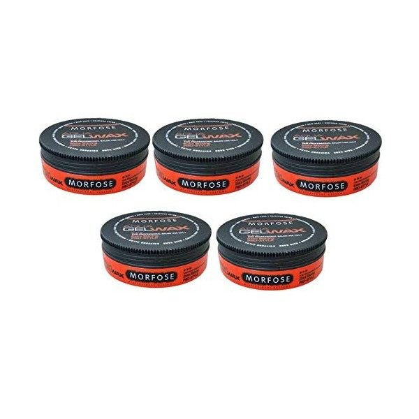 MORFOSE Aqua Hair Wax - 6 x 175 ml. Professional Hair Care For An Incredible Shine And Strong Hold by MORFOSE … Cires coiffantes
