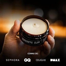 Charlemagne Concrete Clay - Fixation super forte - Finition matte - Cire Cheveux Homme Clay Pommade Matt pour hommes - Cire c