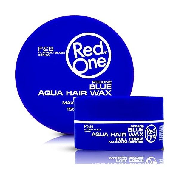Redone Cire Aquatique Coiffante Bleu 150 ml | Forte Tenue l | Cire de gel pour les cheveux | Ultra-tenue | Cire capillaire po...