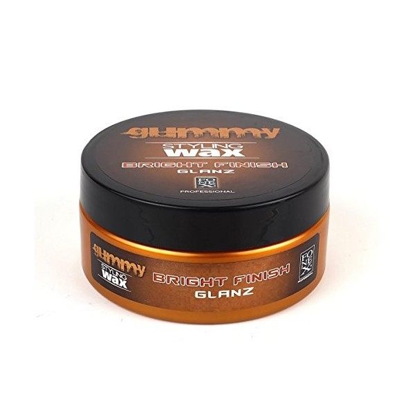 Fonex, Lot cire coiffante 2 pots de cire coiffante Gummy, Bright Finish & Extra Gloss 150 ml | Cire coiffante extra brillante...