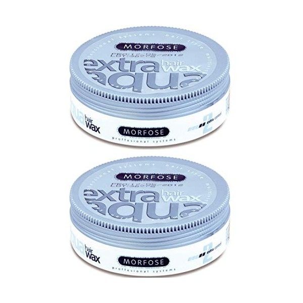 Morfose 2 x cire Extra Aqua Wax de 175 ml - 350 ml. Cires coiffantes