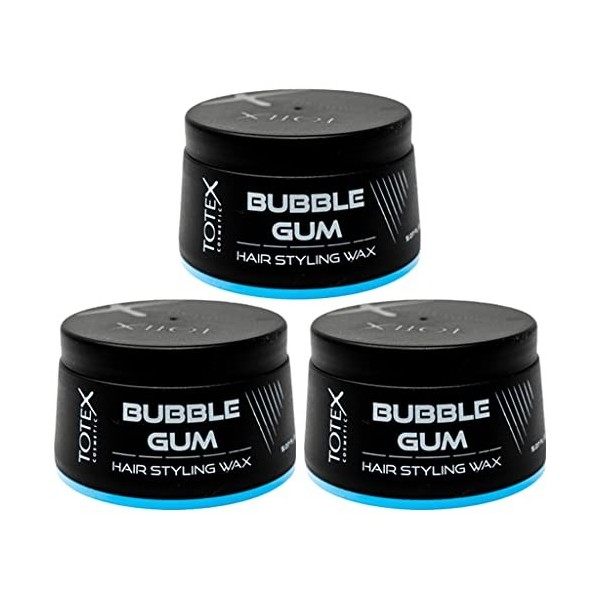 Totex BUBBLE GUM Hair Styling Wax I Cire Coiffante Bubble Gum I Cire capillaire parfumée au chewing-gum I aspect cheveux bril