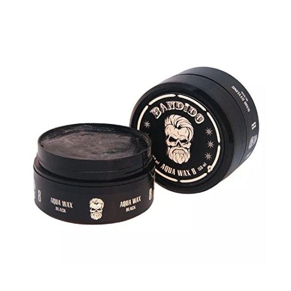Bandido Hair Wax Black Cire Cheveux Aqua Cire forte Cires coiffantes