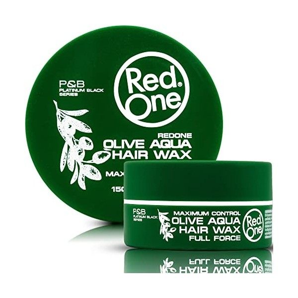 Redone Coiffure Cire Aqua Wax Olive 150ml | Nourrit les Cheveux | Contrôle Maximum | Puissance Totale | Parfum dOlive | Cire ...
