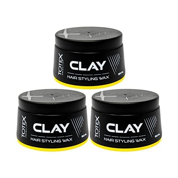 Totex CLAY Hair Styling Wax I Clay Cire Coiffante I Cire Capillaire Parfumée Chocolat & Vanille Aspect cheveux naturels mats 