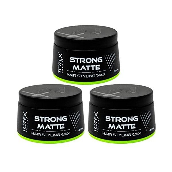 Totex STRONG MATTE Hair Styling Wax I Cire coiffante mate forte I Cire Coiffante Parfumée Multi Fruits Jai un effet super ma