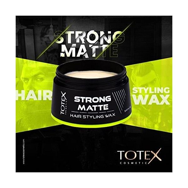 Totex Hair Styling Wax 150ml Strong Matte Cires coiffantes