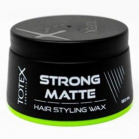 Totex Hair Cire Coiffante Mat Fort 150 ml I Aspect Mat I Pour Les Salons De Coiffure I Cheveux I Par Lot De 2 Cires coiffantes