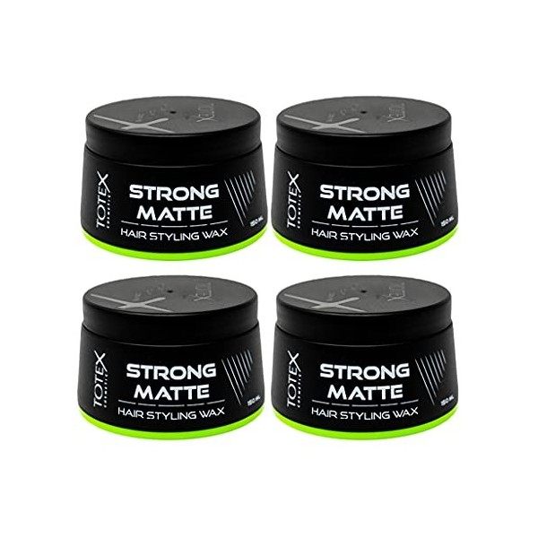 Totex Hair Styling Wax 150ml 4er Pack Strong Matte Cires coiffantes