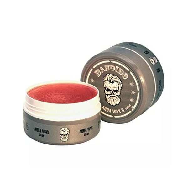 Bandido Hair Wax Lot de 3 pots de cire pour cheveux Gris, Tenue maximale Cires coiffantes