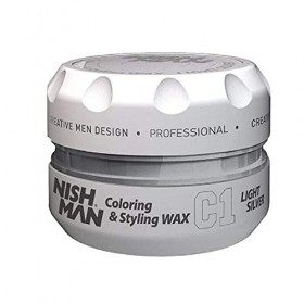 Nishman C1 Coloration des cheveux et cire coiffante Gris clair Cires coiffantes