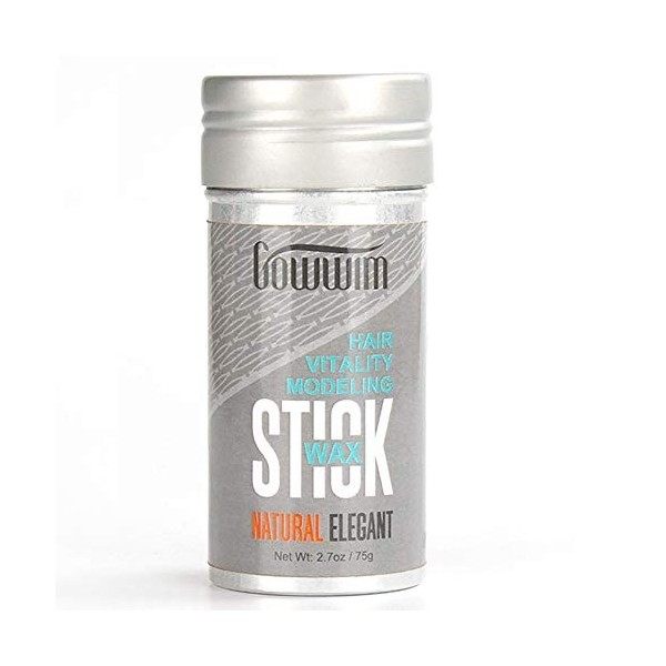 gowwim Wax Stick pour cheveux, bâton de pommade capillaire, bâton de cire coiffante, doux avec un parfum léger 2,7Oz 75g. Cir...