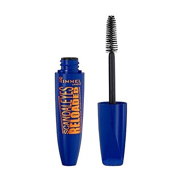 Rimmel - Mascara Scandaleyes Reloaded - Volume extrême et Tenue extrême - Maxi Brosse - 001 Black - 12ml