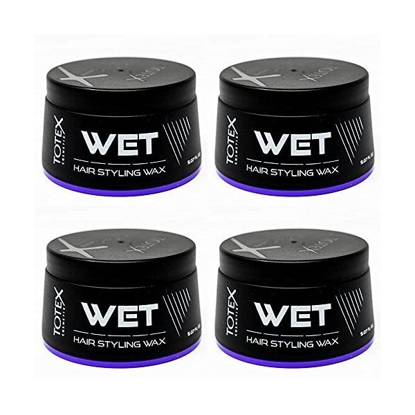 Totex Hair Styling Wax 150ml 4er Pack Wet Cires coiffantes