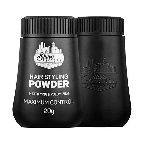 The Shave Factory Poudre coiffante pour cheveux 20 g Noir Cires coiffantes