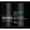 Syoss Max Hold Wax 150 ml Lot de 6 Cires coiffantes