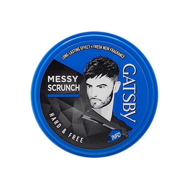 Gatsby Styling Wax 75g Hard & Free - Bleu Cires coiffantes