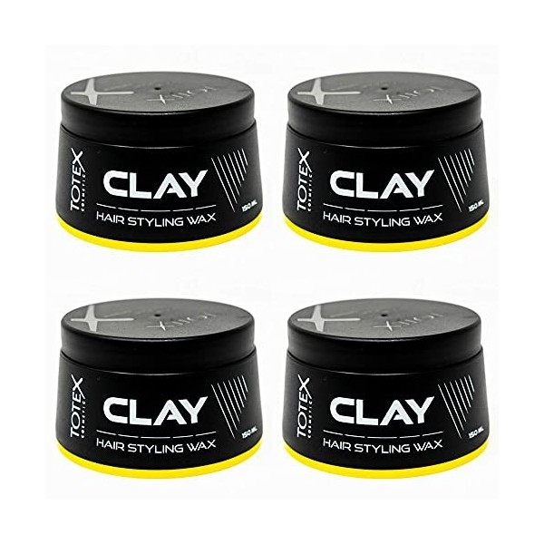 Totex Hair Styling Wax 150ml 4er Pack Clay 