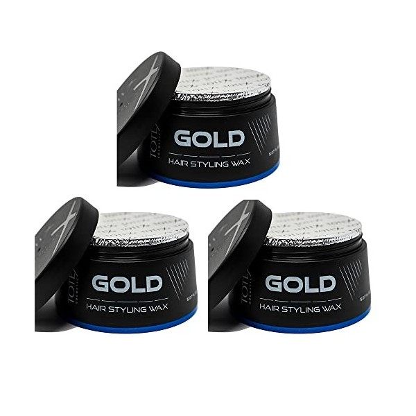 Totex GOLD Hair Styling Wax I Cire Coiffante Or I Cire coiffante parfumée vintage I aspect cheveux brillants et naturels I co