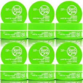 RedOne Cire Mat Coiffante Verte 150 ml | Effet Mat | Sans Brillant | Cire | Tenue Ultra-Forte | Cire Coiffante pour Hommes et...