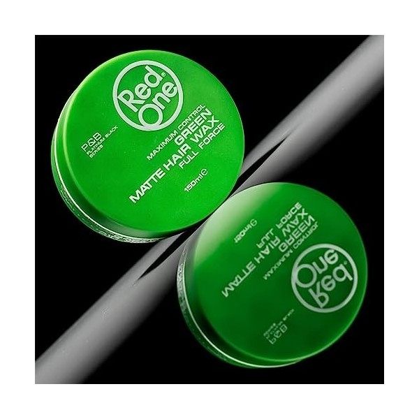 RedOne Cire Mat Coiffante Verte 150 ml | Effet Mat | Sans Brillant | Cire | Tenue Ultra-Forte | Cire Coiffante pour Hommes et...