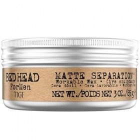 Bed Head For Men by TIGI - Matte Separation Cire coiffante - Produit coiffant professionnel à longue tenue pour homme - Formu...