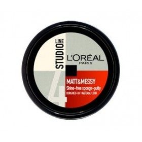 LOreal Paris Studio 4 Line Matt & Messy Shine Free Sponge Putty 150 ML Cires coiffantes
