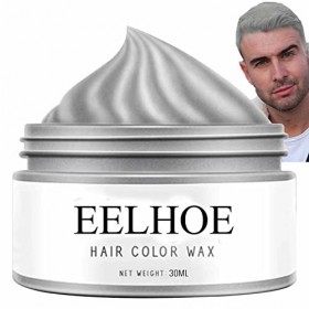 Cire de cheveux de couleur,Argile à modeler pour cheveux gris argent | 1 Oz Hair Dye Styling Cream Coiffure DIY Teintures de 
