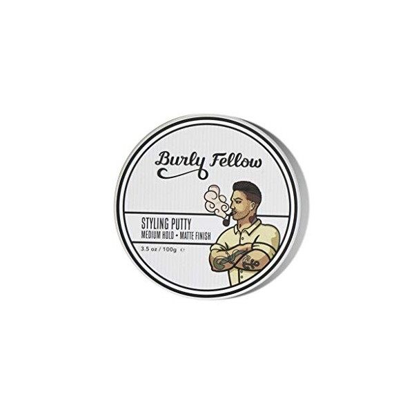 Burly Fellow 2 Hair Paste Putty Medium Hold Matte Finish Short to Mid Lengths 100ml Cires coiffantes