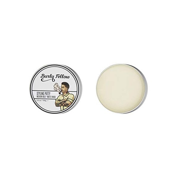 Burly Fellow 2 Hair Paste Putty Medium Hold Matte Finish Short to Mid Lengths 100ml Cires coiffantes