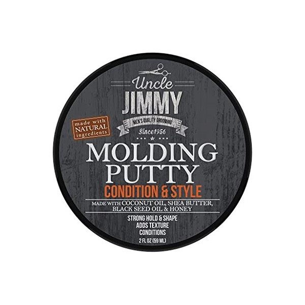 Uncle Jimmy Mastic de moulage, 56,7 g. Cires coiffantes