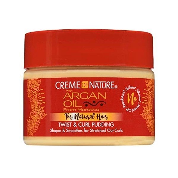 Creme of Nature Crème Coiffante pour Boucles Argan Pudding