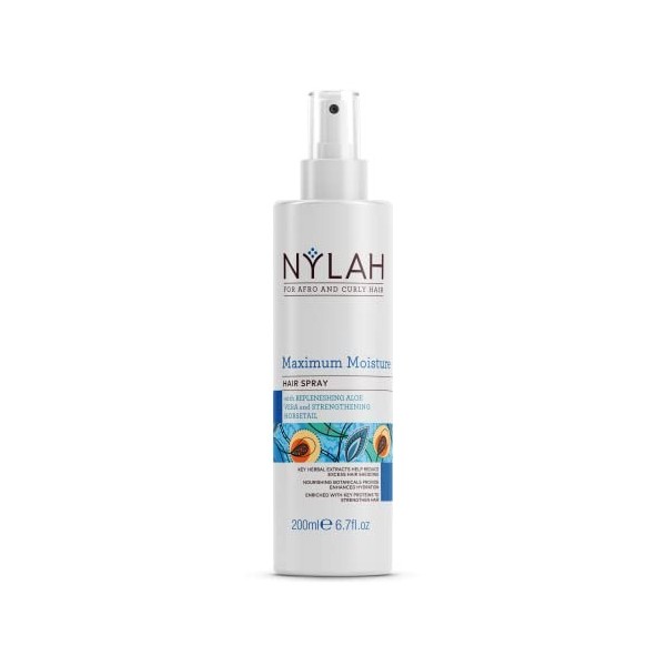 Nylah s Naturals Spray hydratant pour cheveux afro, crépus, ondulés et bouclés
