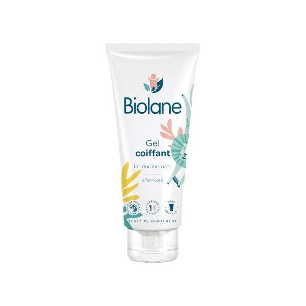 BIOLANE - Gel Cheveux Coiffant - Bébé - Nouveau Packaging - Effet Mouillé - Fixe les Cheveux Fins - Coiffure - Ingrédients Na